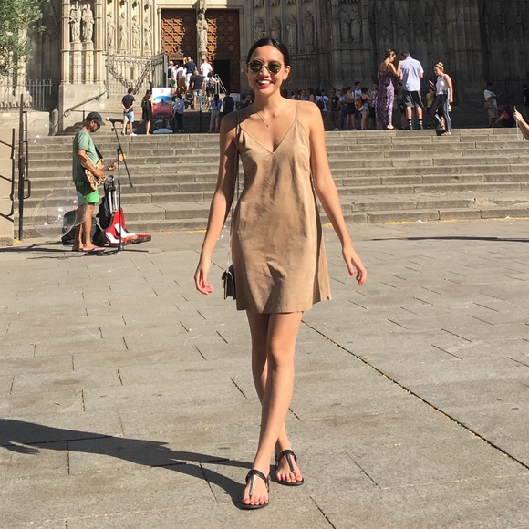 Aritzia Vivienne Suede Dress - Picture 2 of 6